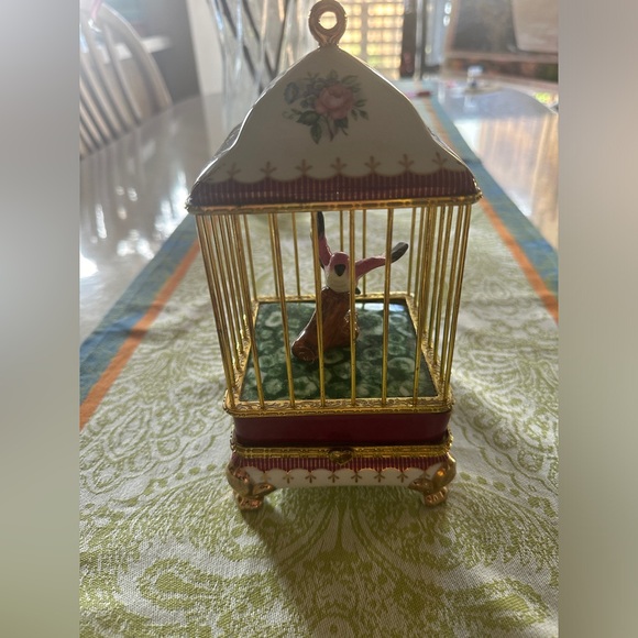 Imperial Porcelain Floral Birdcage - Picture 1 of 5